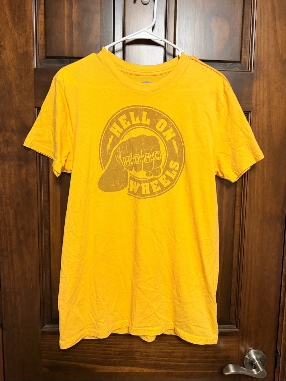Harley-Davidson Yellow "Hell On Wheels" Short Sleeve Tee